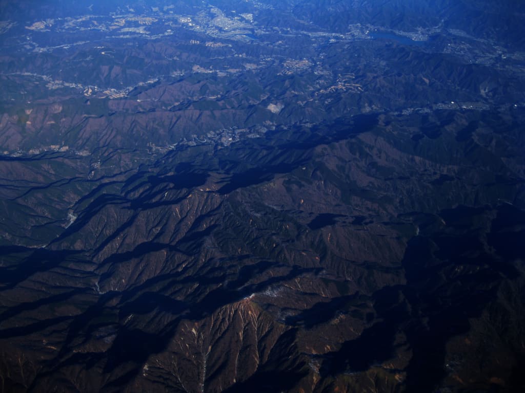 丹沢山塊の遠望