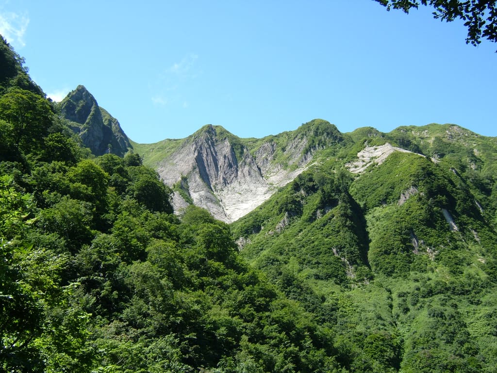 雨飾山のふとん菱
