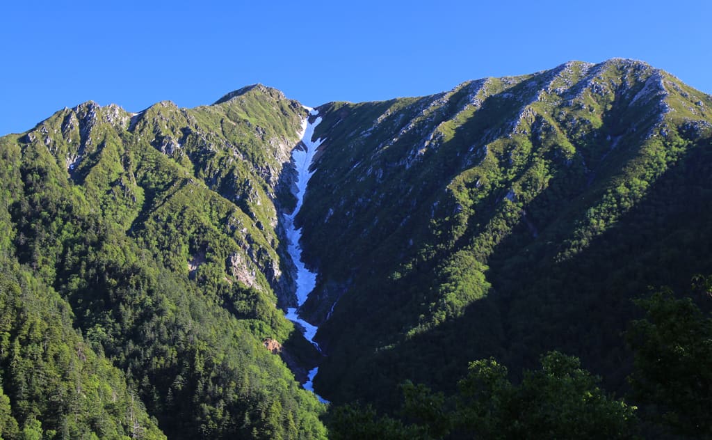 常念岳と前常念岳