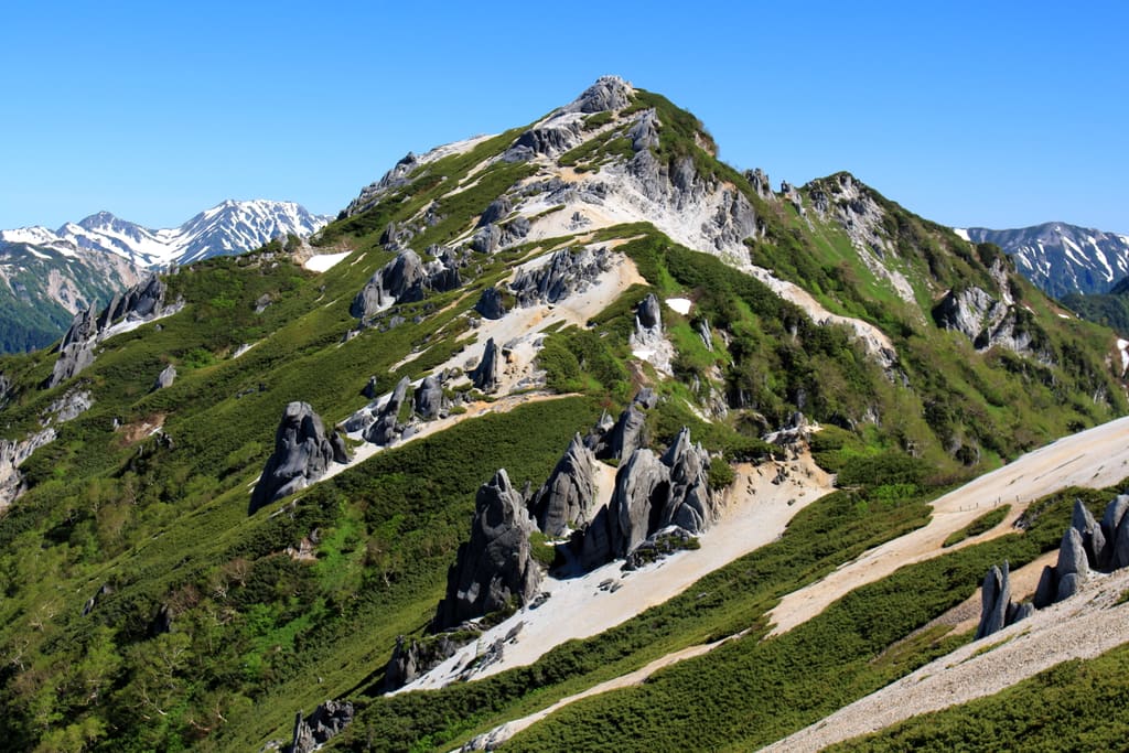 燕山荘から見た燕岳