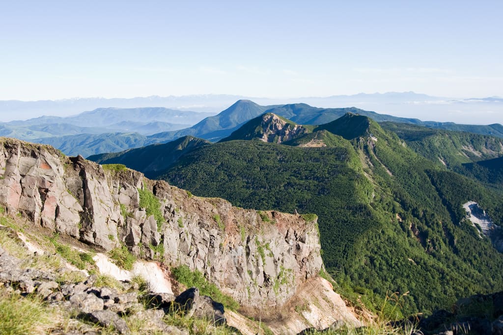 硫黄岳から見た天狗岳